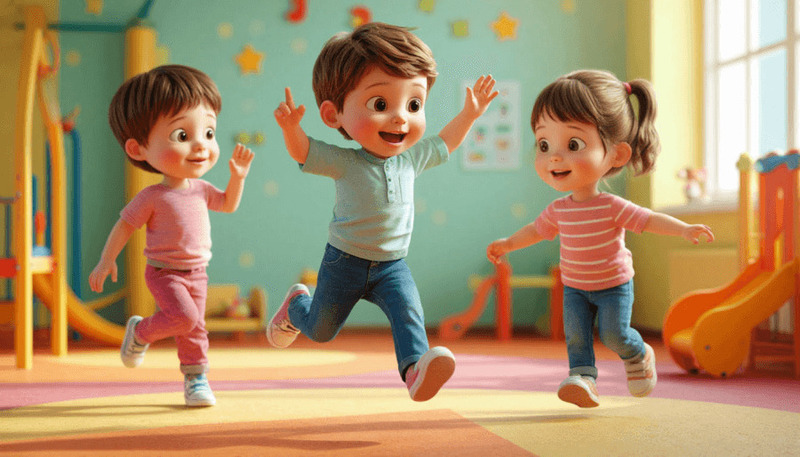 Двигательные игры под звуковые сигналы развивают внимание, равновесие и самоконтроль